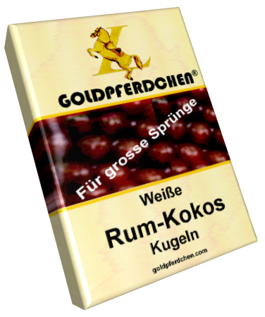 Goldpferdchen Rum Kokos Kugel